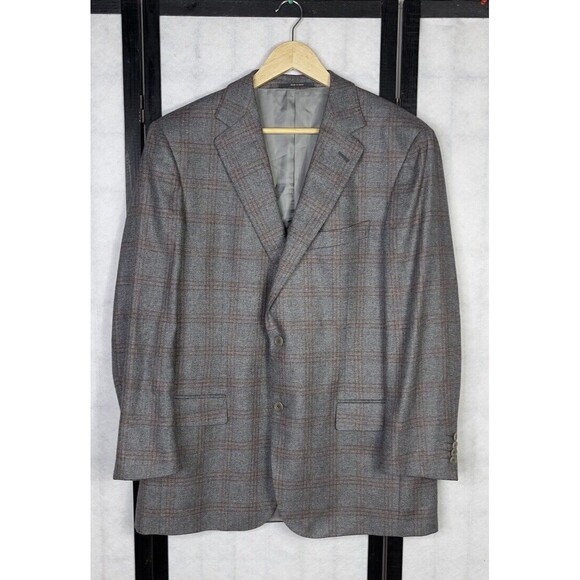 Ermenegildo Zegna Other - Zegna Men’s Plaid Silk and Cashmere Sport Blazer Jacket. Size: 54R Italy 44